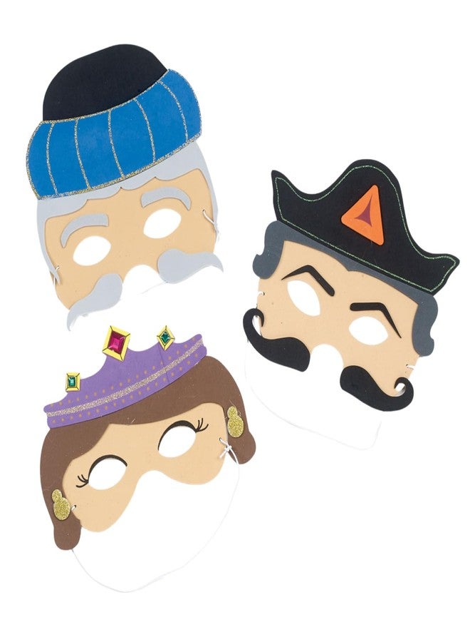 Rite Lite Purim Masks For Kids Gift Set of 3 - Dress Up! Jewish Holiday Party Favors Decorations Goodie Bag Rewards Educational Arts & Crafts Accessories Esther, Haman, & Mordechai for Hours of Fun! - Image 3
